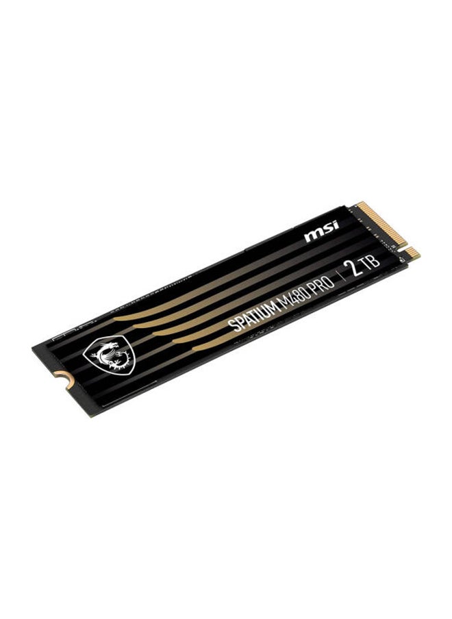 MSI SPATIUM M480 PRO PCIe Gen4x4 M.2 2280 Internal SSD, 2TB Capacity, Up to 7400 MB/s Sequential Read & 7000 MB/s Sequential Write Speed, 1400 TBW, 3D NAND | S78-440Q600-P83 2 TB  - Image 2