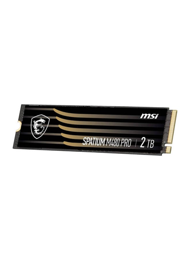MSI SPATIUM M480 PRO PCIe Gen4x4 M.2 2280 Internal SSD, 2TB Capacity, Up to 7400 MB/s Sequential Read & 7000 MB/s Sequential Write Speed, 1400 TBW, 3D NAND | S78-440Q600-P83 2 TB  - Image 3