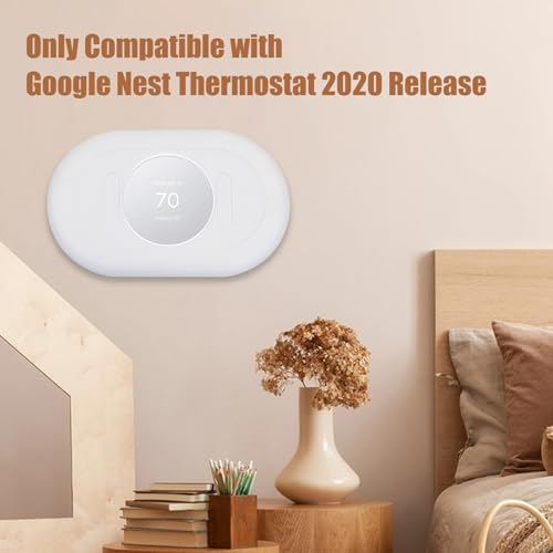 FBULWSEC Nest Thermostat Trim kit,Nest Thermostat Wall Plate for Google Nest Thermostat-Programmable WiFi Thermostat Accessory (White - Image 3