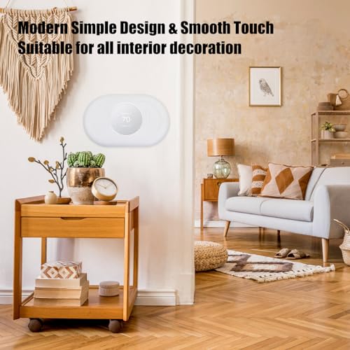FBULWSEC Nest Thermostat Trim kit,Nest Thermostat Wall Plate for Google Nest Thermostat-Programmable WiFi Thermostat Accessory (White - Image 5
