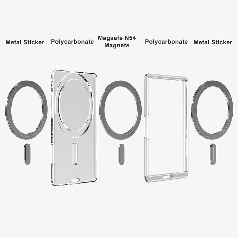 Excefore Magnetic Phone Wallet Compatible With Magsafe, Magnetic Card Holder For Back Of Phone, Strong Magnetic Minimalist Slim Wallet For Iphone 15/14/13/12 Series - Image 2