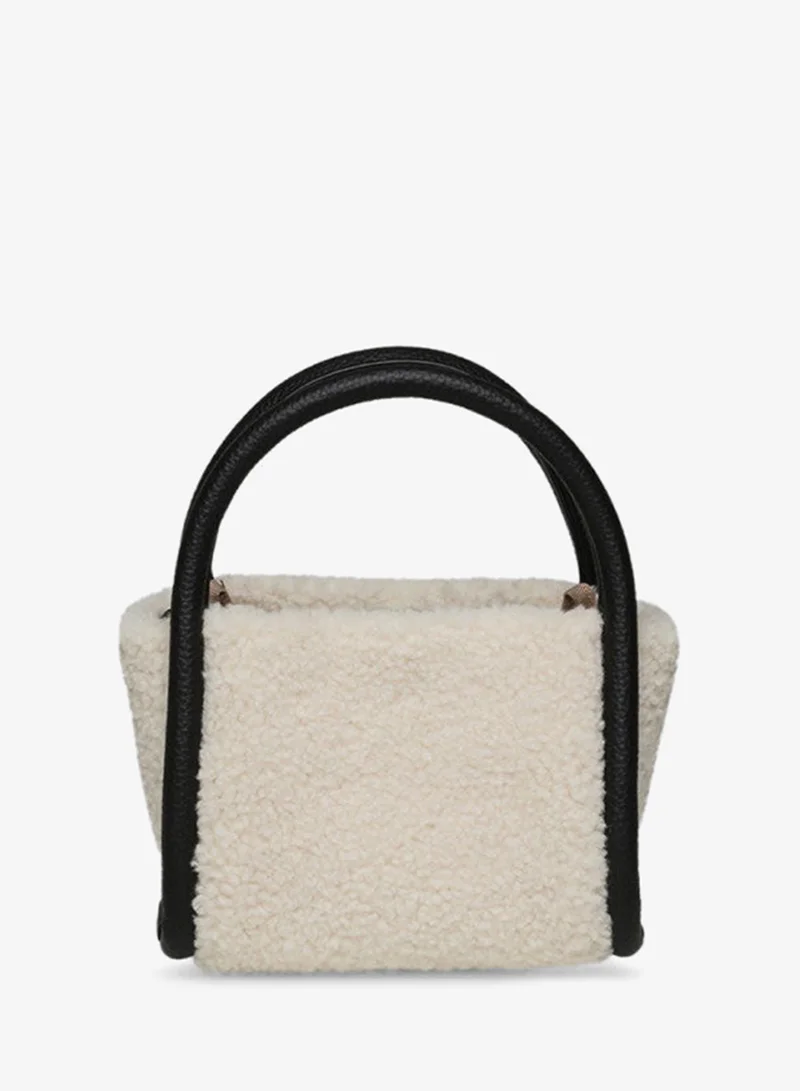 ان كلاين Anne Klein Monogram Detail Plush Mini Bag
