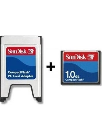 Pmr - Sandisk 1 GB Compact Flash Memory Card + PCMCIA Card Reader - Image 1