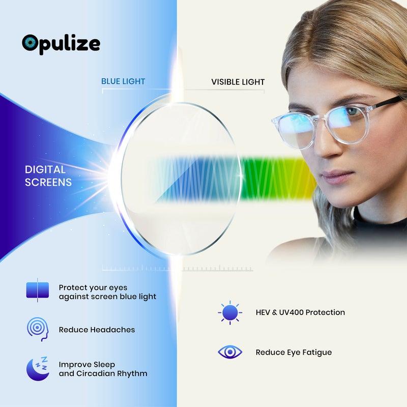OPULIZE MET Blue Light Blocking Reading Glasses for Women Men - Value 2 Pack - Slim Round Frame - Improve Sleep - Computer Gaming - Anti Glare - Spring Hinges - Brown Tortoiseshell +1.50 - Image 5