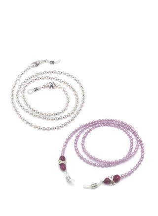 Elegant Pearl Eyeglass Chain, 2PCS Anti-Lost Sunglasses Lanyard for Women and Girls, Stylish Hook and Loop Closure, Perfect for Reading Glasses and Myopic Eyewear - pzsku/Z479D245223B1A07035C0Z/45/1755165638/93f6993e-21ae-443f-99d4-c18fd318d414