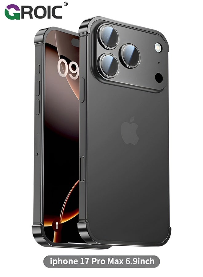 GROIC iPhone 17 Pro Max Case Borderless Design Camera Lens Protection iPhone 17 Pro Max Phone Shell,TPU Four Corner Fall Protection Shockproof iPhone 17 Pro Max Case, Shockproof Bumper Cover for iPhone 17 Pro Max 6.9 inch - Image 1
