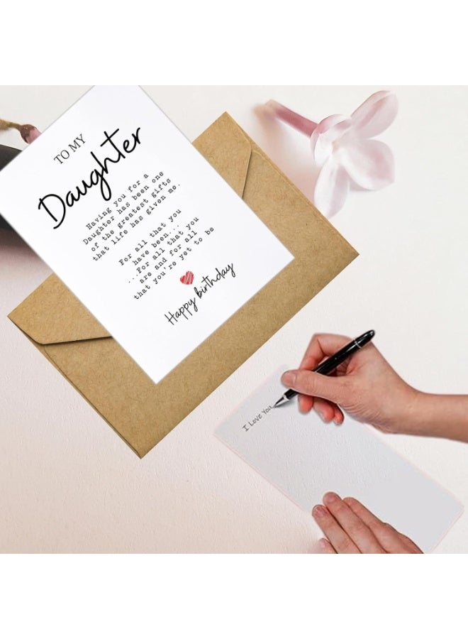 Birthday Greeting Cards for Family Members – Pack of 4 with Envelopes | Heartfelt Messages for Husband, Wife, Son & Daughter – Elegant & Thoughtful Designs - Image 3