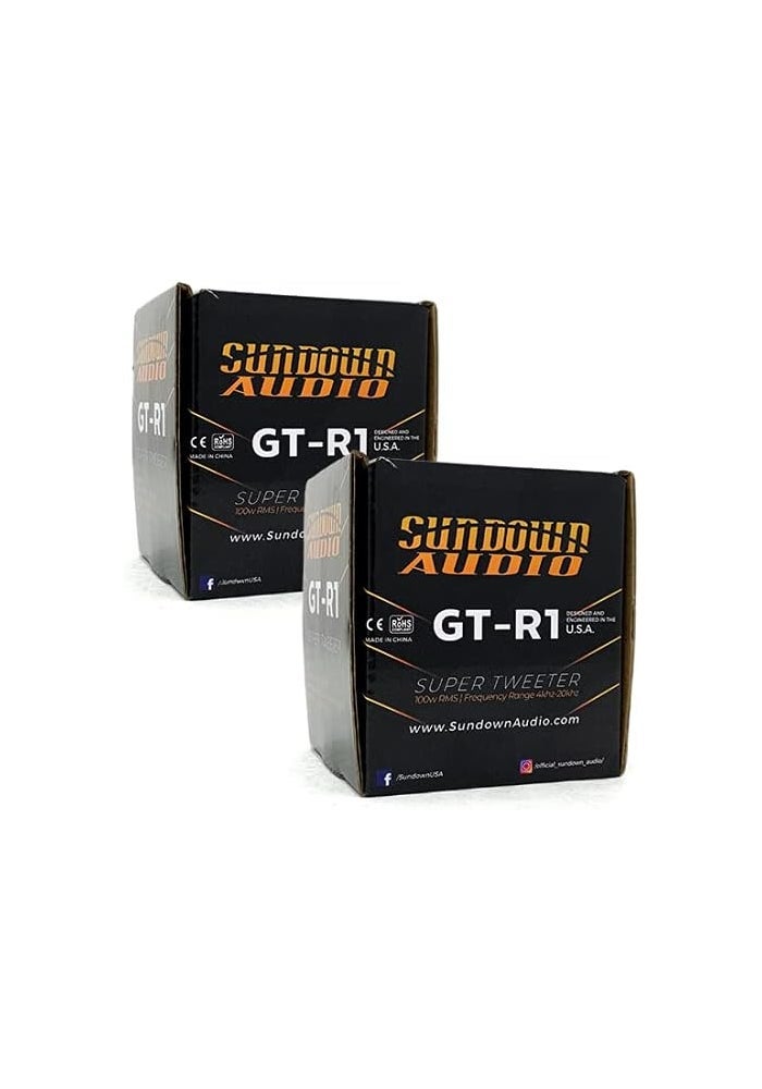 Sundown Audio GT-R1 100W RMS Aluminum Bullet Horn Super Tweeters - Pair - Image 4
