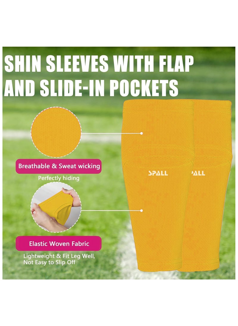 Spall - Soccer Shin Guard Sleeves With Optimized Insert Pocket Shin Pad Compression Sleeves Leg Performance Support For Youth And Adults - Image 1