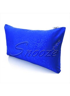 snooze Snooze Jakared microfiber set of 2 pillowcases 50*70 cm - Blue (flowery design)  - Image 4