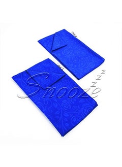snooze Snooze Jakared microfiber set of 2 pillowcases 50*70 cm - Blue (flowery design)  - Image 2