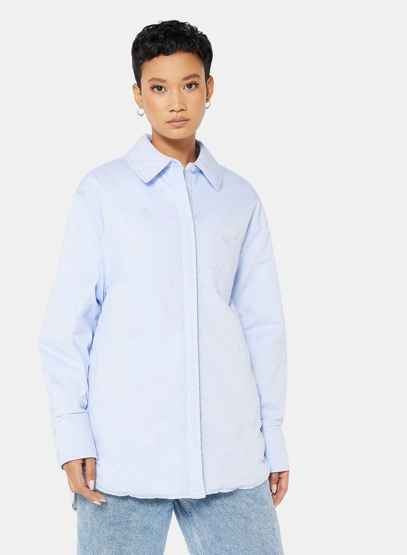 MANGO Basic Oversized Shacket  - Image 1