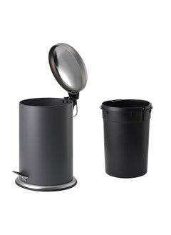 Zaboon Pedal Bin, Dark Grey, 12 L  - Image 3