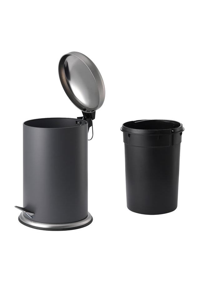 Zaboon Pedal Bin, Dark Grey, 12 L  - Image 3