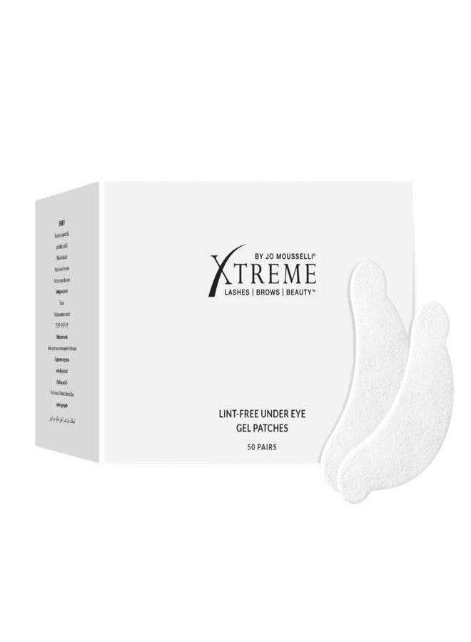 Xtreme Lashes Lint-Free Hydrating Under Eye Gel Patches, 50 Pairs, Collagen Infused Lower Eye Pads for Lash Extension Application, Reduces Puffiness, Hydrates & Brightens Skin - Image 1