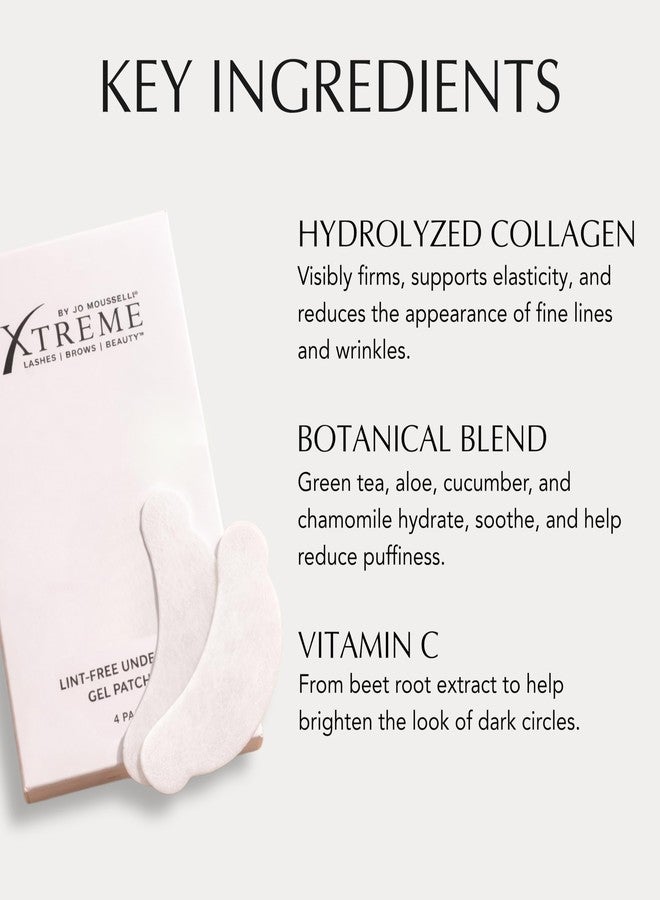 Xtreme Lashes Lint-Free Hydrating Under Eye Gel Patches, 50 Pairs, Collagen Infused Lower Eye Pads for Lash Extension Application, Reduces Puffiness, Hydrates & Brightens Skin - Image 3