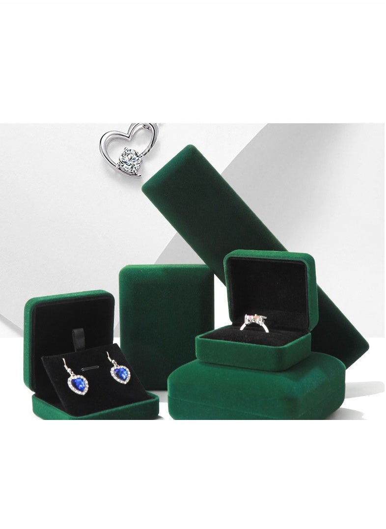 Arabest Iron Embryo Flannel Jewelry Box, Ring Bracelet Pendant Earring Box, Necklace Display Jewelry Box, Flannel Jewelry Packaging Box  - Image 2