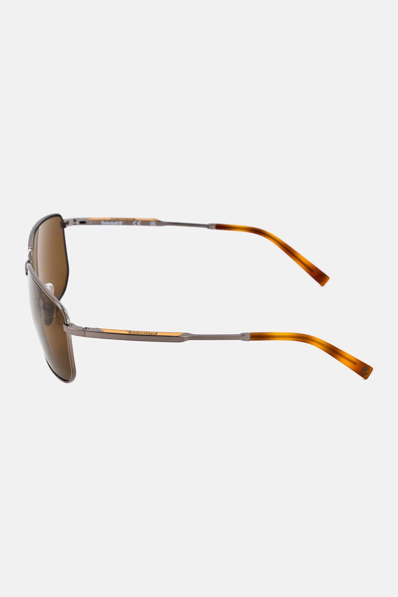 Timberland Men TB0001006H61 Square Sunglasses, Silver - Image 4