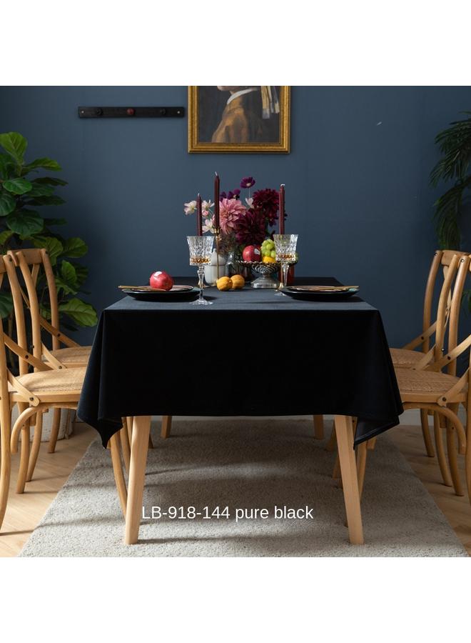 Bluejw Dark Green High-grade Gold Suede Tablecloth Light Luxury High-grade Nordic American Retro Dining Table Fabric Rectangular - Image 1