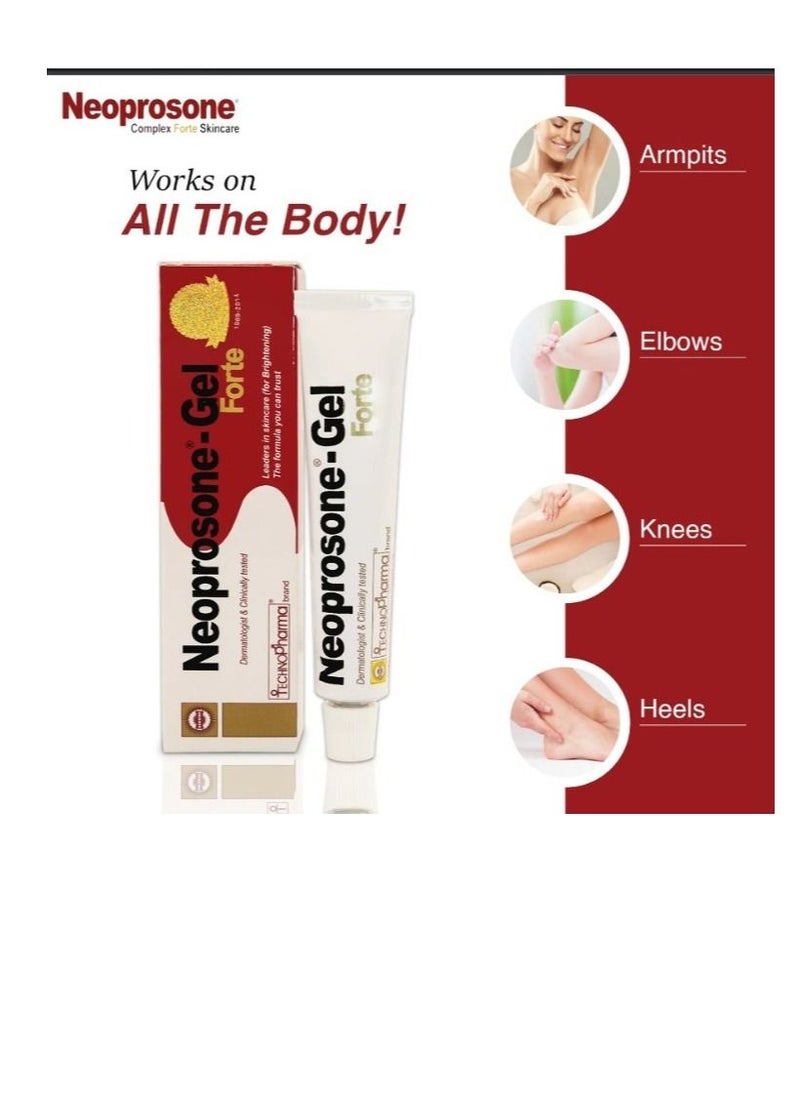Neoprosone - , Skin Brightening Gel Cream - 1 Fl oz / 30 ml - Dark Spot Gel, Skin Moisturizer, works on Oily, Combination, Sensitive Skin, with Alpha Arbutin, For Face & Body - Image 1