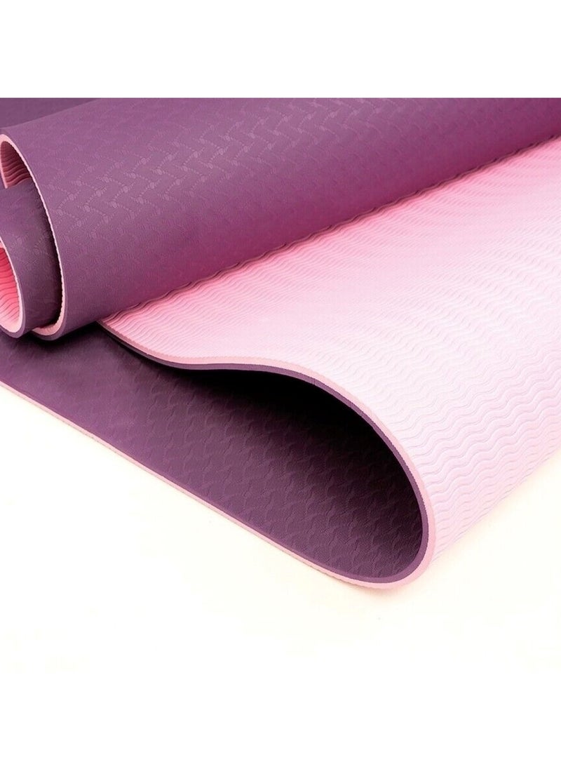 Huitich TPE Yoga Mat Lightweight and Eco-Friendly 183x61x0.6cm Assorted Pack of 1  - Image 3