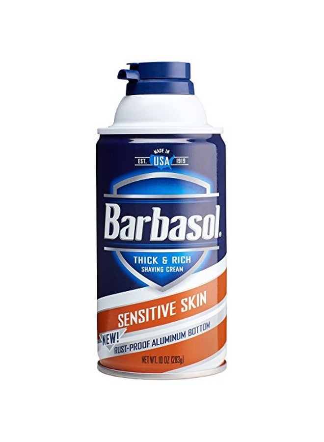 Barbasol Arbasol Thick & Rich Shaving Cream Sensitive Skin 10 Oz ( Pack Of 2) - Image 1