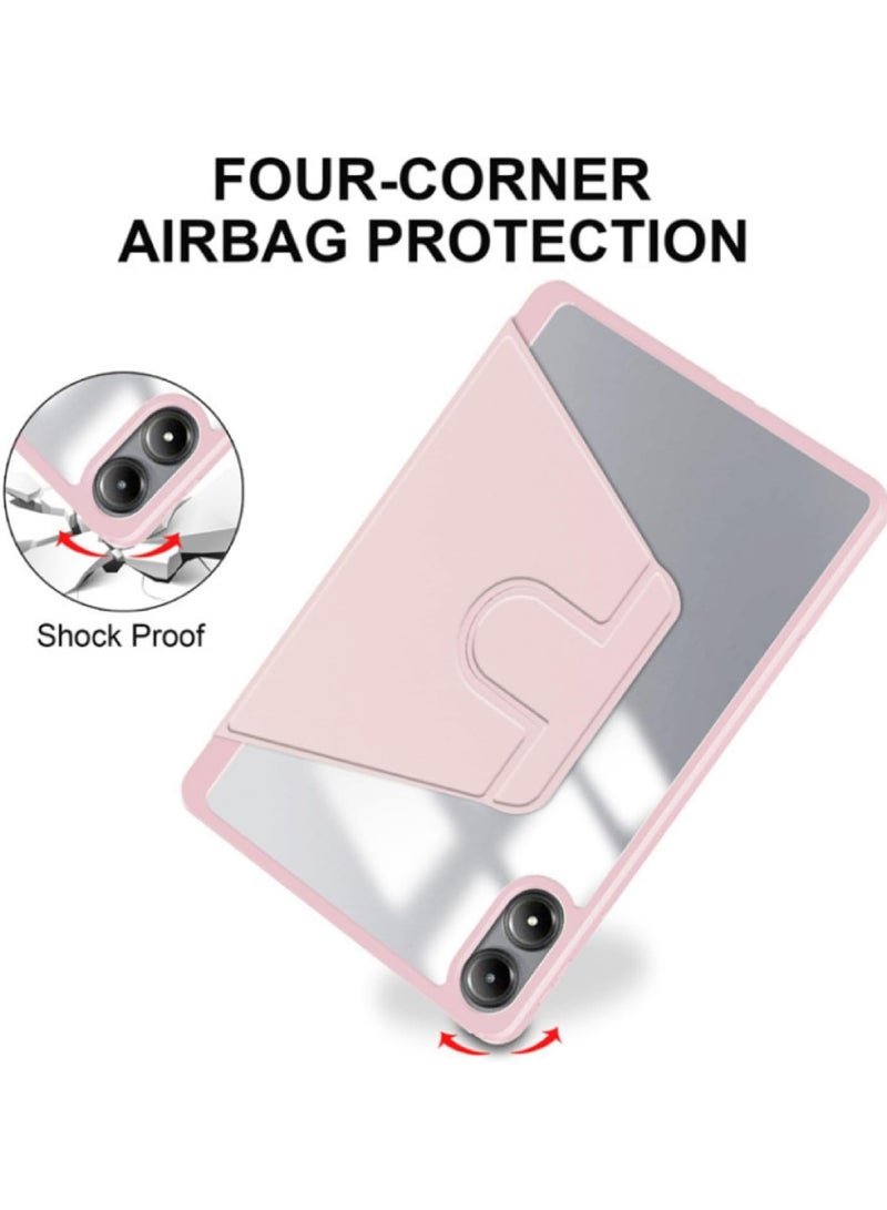 Rock Pow Case for Honor Pad X9 11 inch 2024/X8a 11 inch 2024 with Pencil Holder, Clear Back Case 360 Degree rotation Stand Cover with Auto Sleep/Wake for Honor Pad X8a 11inch/X9 11inch 2024 - Image 3