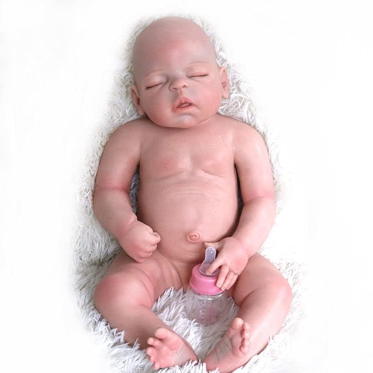 OCSDOLL 23inch 115Lbs Platinum Liquid Reborn Baby Dolls Silicone Full Body 3D Painted Blood Vessels Visible Veins on Skin Soft Touch Silicone Weighted Silicone Realistic Newborn Baby Doll Girl - Image 5