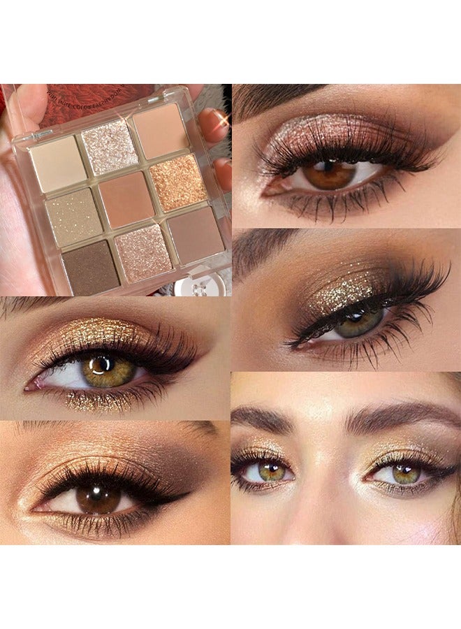 ديكالو لوحة ظلال العيون شوكولاتة 9 ألوان لوحة كونتور بني ظلال عيون لوحات مكياج طويلة الأمد لامعة غير لامعة مصطبغة للغاية مظهر طبيعي حجم السفر ظلال العيون لوحة للنساء بنات - Image 3