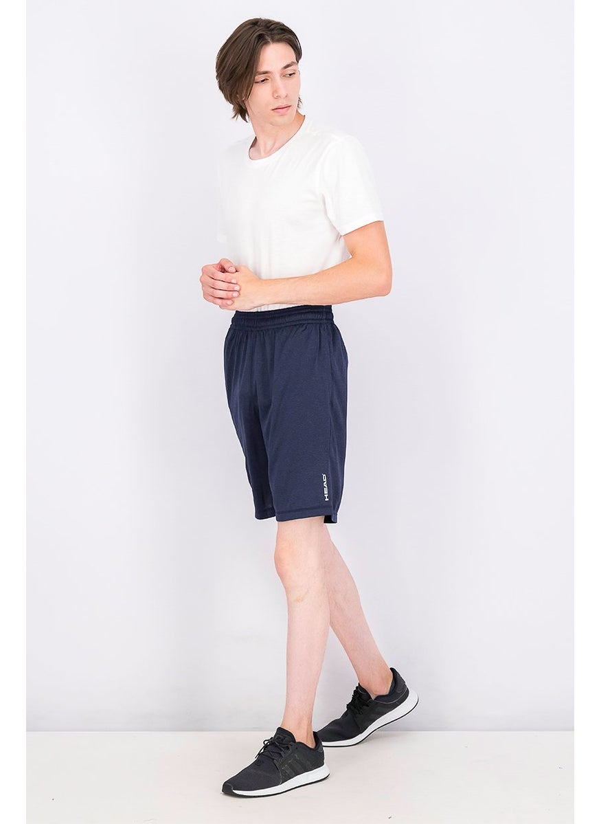 HEAD Men Sportswear Fit Drawstring Vault Shorts, Navy Heather  - Image 2