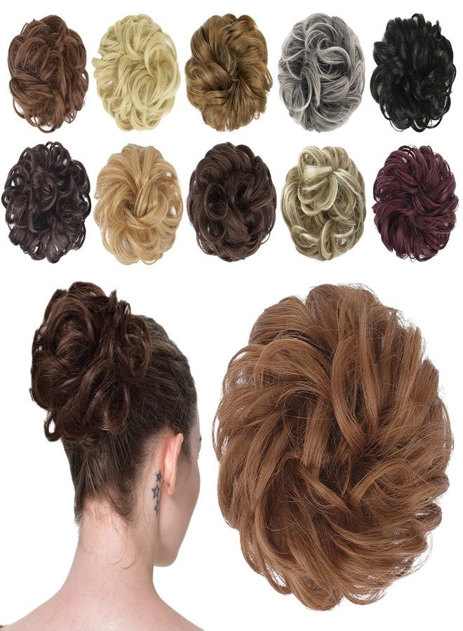 FESHFEN Synthetic Hair Bun Extensions Messy Hair Scrunchies Hair Pieces for Women Hair Donut Updo Ponytail - Image 1
