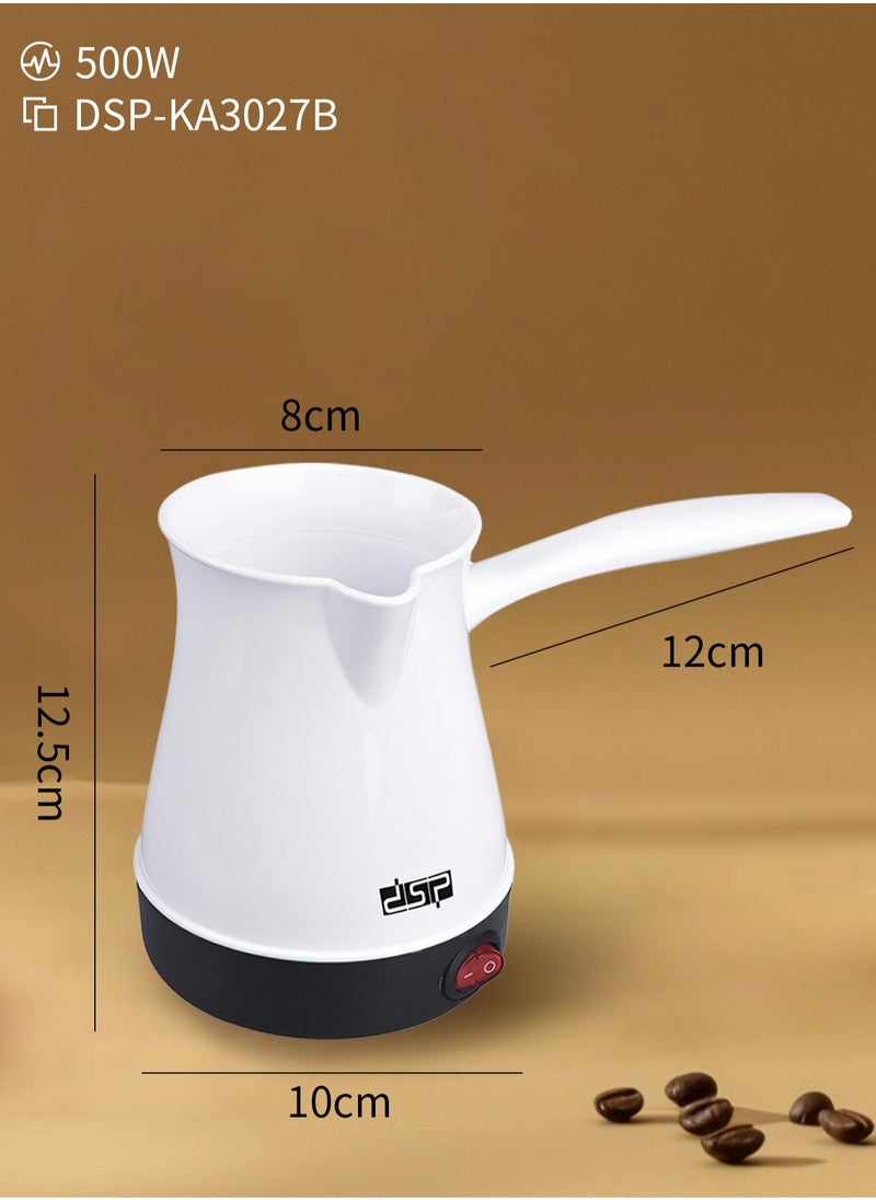 DSP Turkish Coffee Kettle Electric Portable Coffee Maker 300ML Integrated White  - Image 5