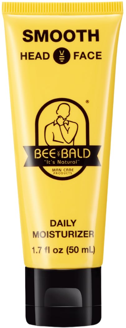 Bee Bald SMOOTH Daily Moisturizer Hydrates & Tones Away Fine Lines, Wrinkles and Dry Patches; Helps Control Oil & Shine to Feel Cool, Fresh and Comfortable, 1.7 Fl Oz