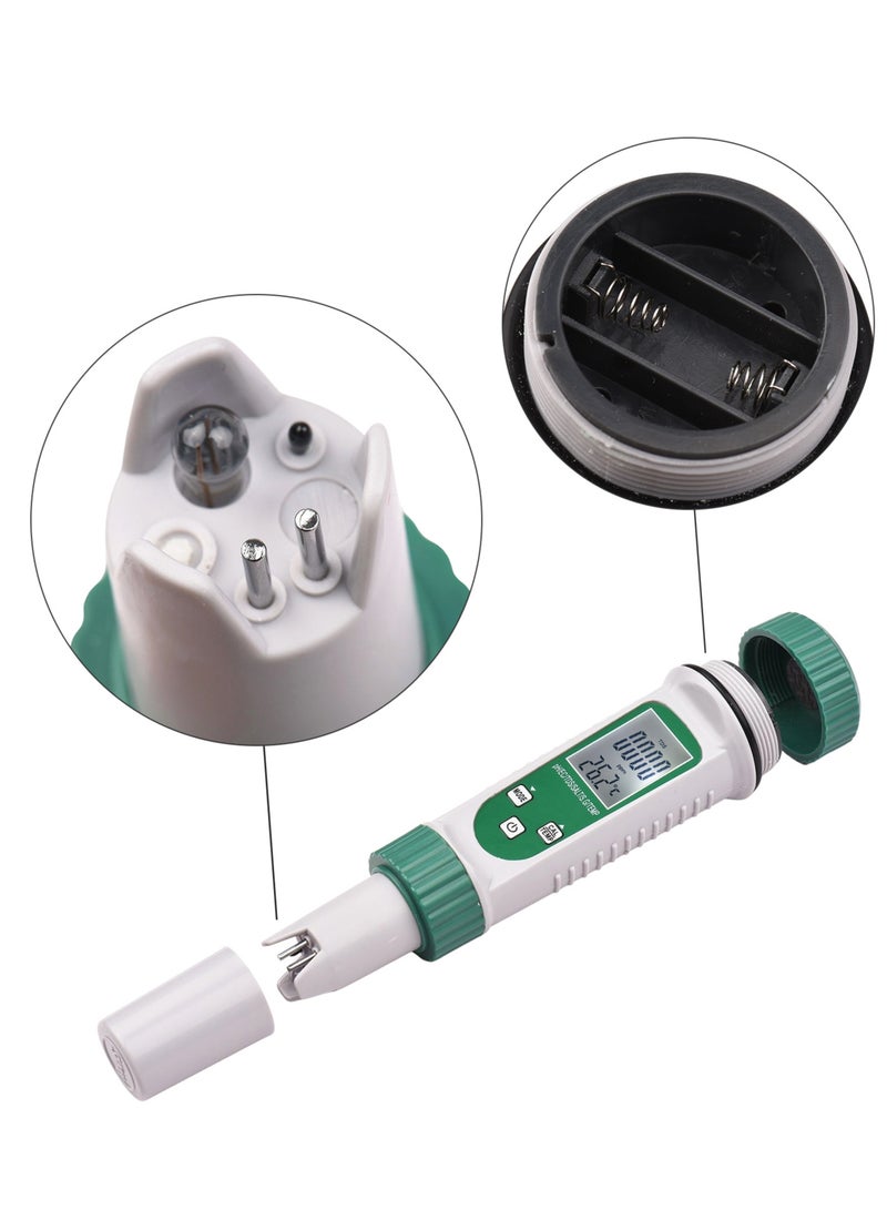 Portable 6-in-1 Water Quality Tester for Monitoring PH, EC, TDS, SALT, S.G, and Temperature in Drinking Water, Aquariums, Hydroponics, and Labs - Image 2