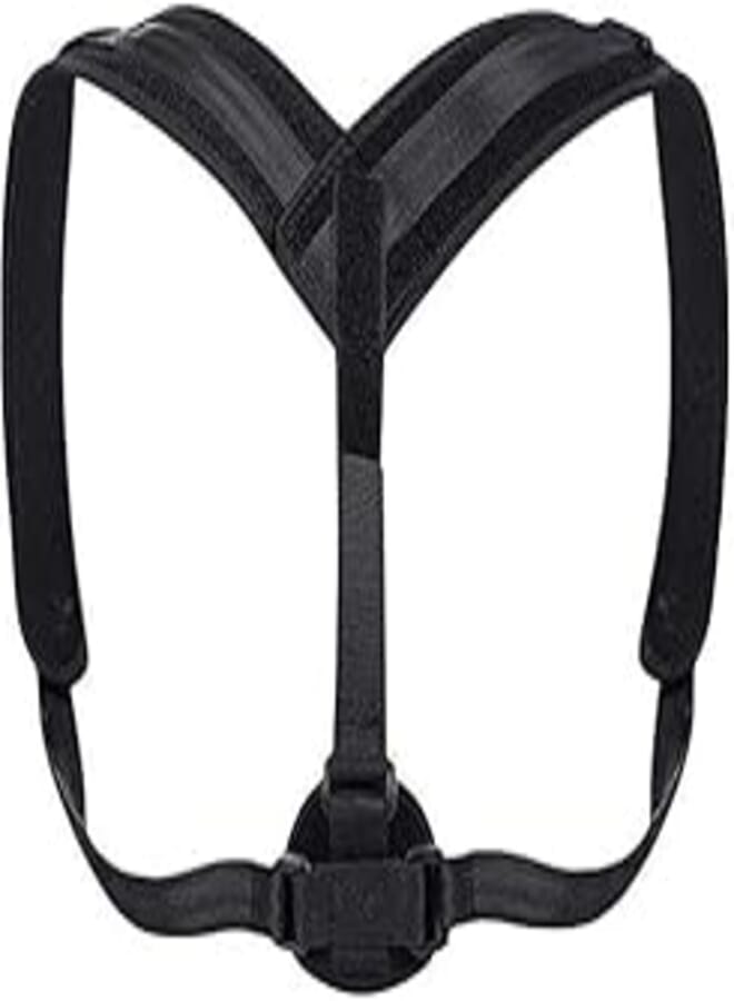 OR Posture Corrector for Men & Women，Back Brace for Posture Women，Relieves Upper Back & Shoulders Pain，Back Straightener Posture Corrector，Clavicle Support Adjustable Brace (Black)