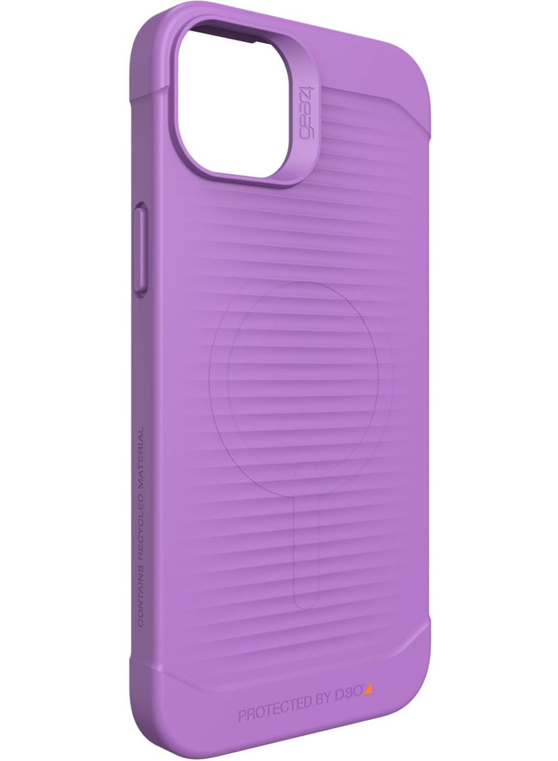 Gear4 غطاء هاتف آيفون 14 من D3O هافانا سناب بمرتبة عسكرية (3 أمتار/10 أقدام) مع ميغ سيف - بنفسجي - Image 4