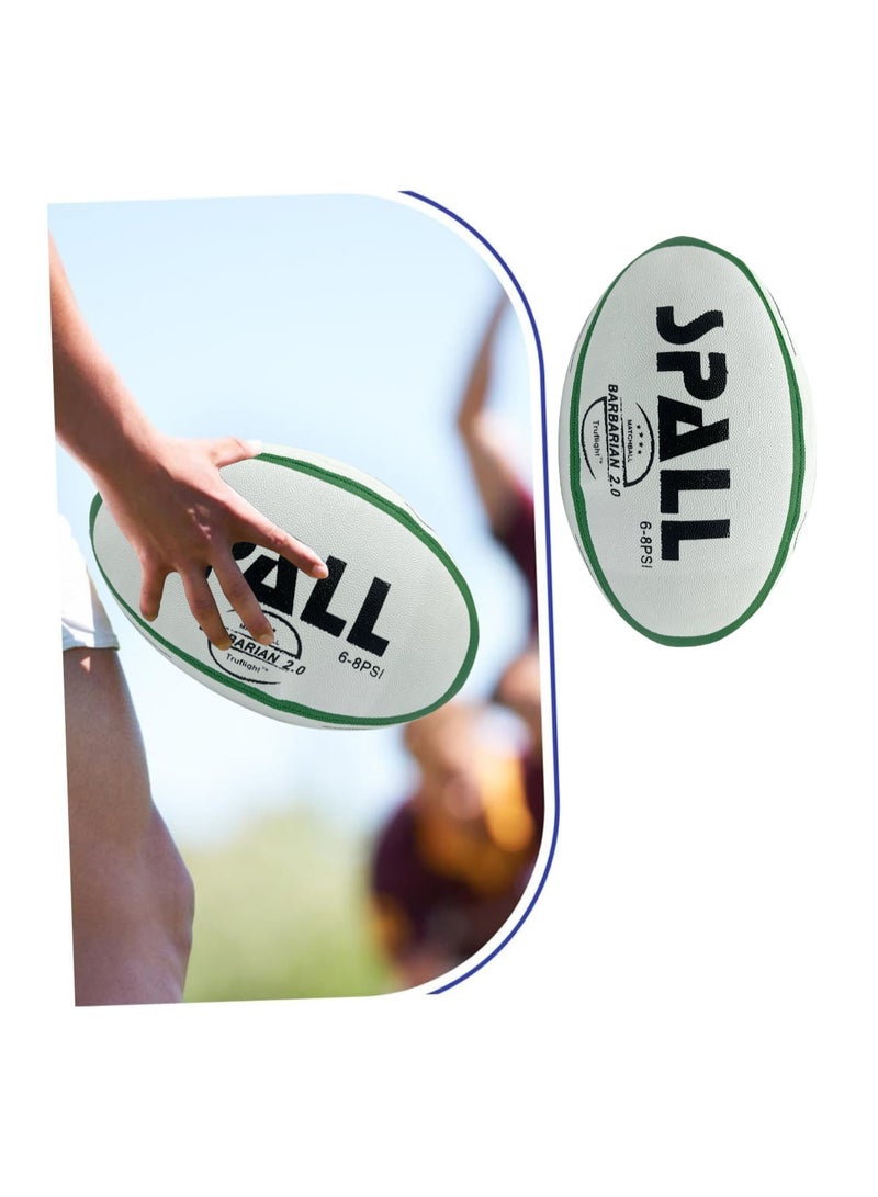 Spall Rugby Ball For Youth And Adult Player Sports Outdoor Professional Synthetic Rubber Grade Super Grip Heavy Duty And Durable Hand Stitched Football Standard Training Official Balls - Image 2