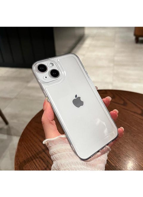Space Shell Material Transparent For Apple Mobile Phone Case For Iphone16 Set Simple A Generation Of Hair-Color:Transparent Space Shell (bare Shell Without Packaging)-Applicable Models:For Iphone 14pro