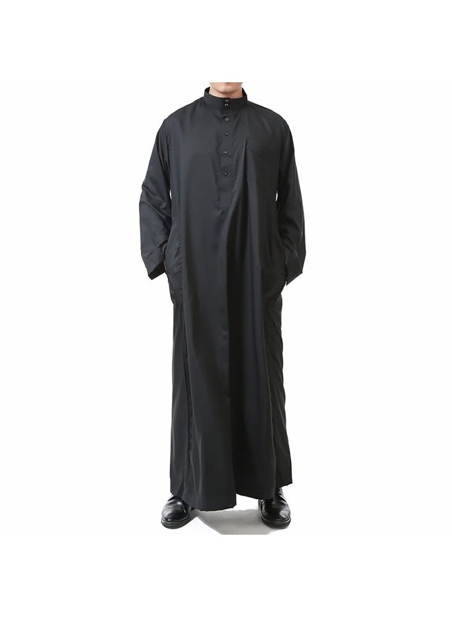 ثوب الرجال السعودي العربي جبة دشداشة بأكمام طويلة ثوب رمضان اللباس الإسلامي في الشرق الأوسط - Image 5