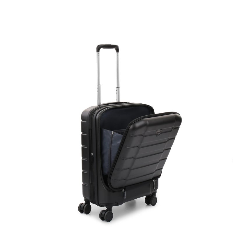 Roncato ABS+PC Carry-On Luggage Trolley 413889 Hard Shell Cabin Suitcase with TSA Lock, USB Port & 4 Double Spinner Wheels - Image 1