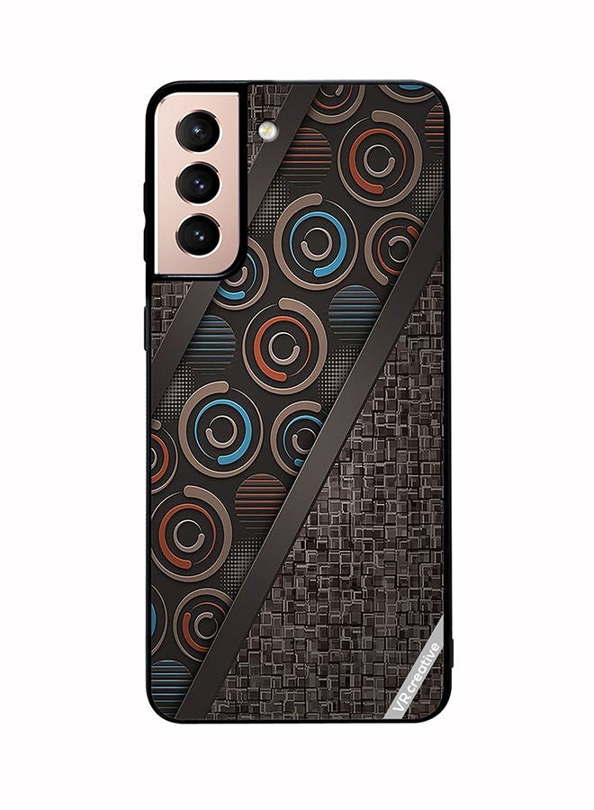 VR CREATIVE Protective Case Cover For Samsung Galaxy S21 5G Abstract Design Multicolour - Image 1