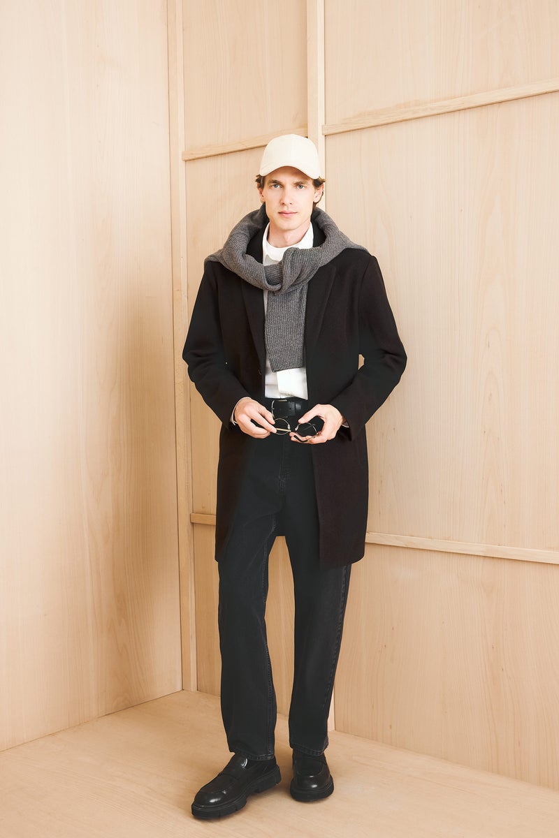 ديفاكتو جاكيت طويل قصة مريحة بياقة بليزر - Image 2