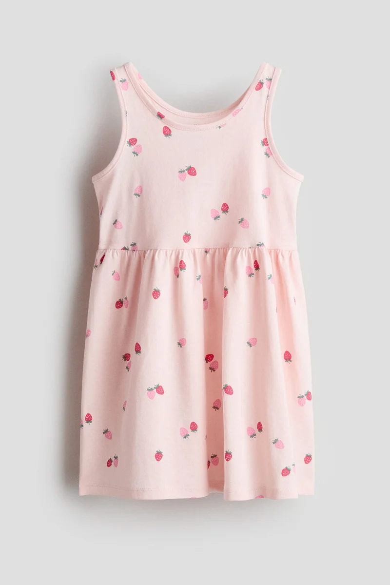 اتش اند ام فستان منقوش من القطن