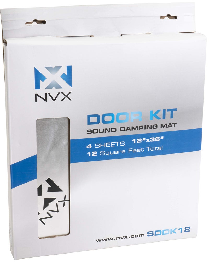 NVX SDDK12 12 Square Feet of Sound Dampening Material 4-Door Kit - Four 12" x 36" Pieces - Image 5