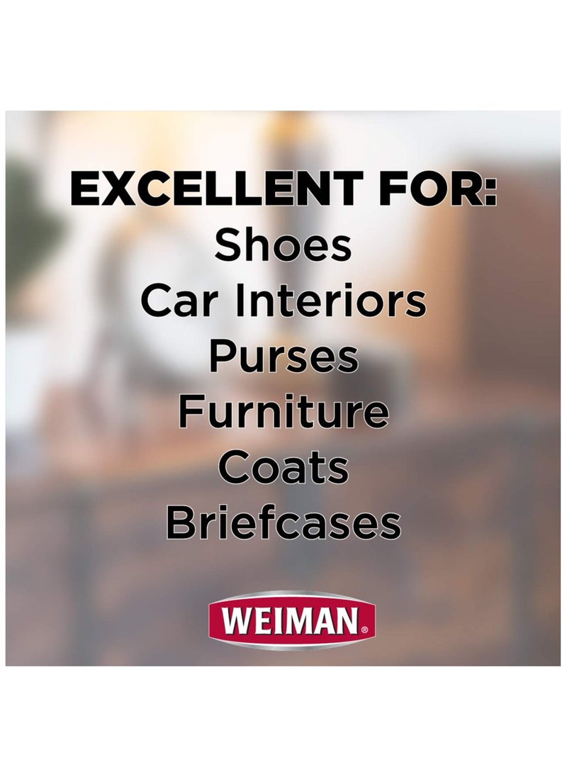 Weiman - Leather Cleaner & Conditioner - 12 Fl Oz - Non Toxic Cleans Conditions and Restores Leather Surfaces - UV Protectants Help Prevent Cracking or Fading of Leather Couches Car Seats Shoes Purses - Image 1