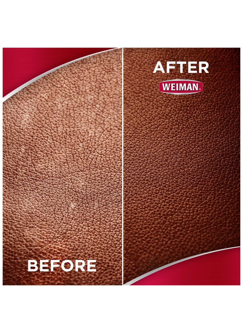 Weiman - Leather Cleaner & Conditioner - 12 Fl Oz - Non Toxic Cleans Conditions and Restores Leather Surfaces - UV Protectants Help Prevent Cracking or Fading of Leather Couches Car Seats Shoes Purses - Image 1