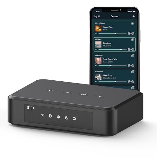 Arylic S10+ AirPlay Audio Receiver, Multiroom Stereo with SPDIF Out, WiFi & Bluetooth Music Streamer, Streams HD Lossless Music from Spotify, Amazon Music,Tidal etc. - Image 1