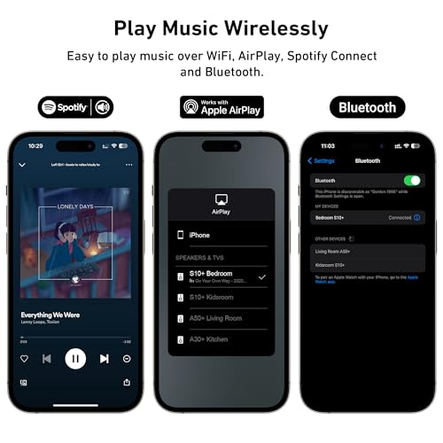 Arylic S10+ AirPlay Audio Receiver, Multiroom Stereo with SPDIF Out, WiFi & Bluetooth Music Streamer, Streams HD Lossless Music from Spotify, Amazon Music,Tidal etc. - Image 3