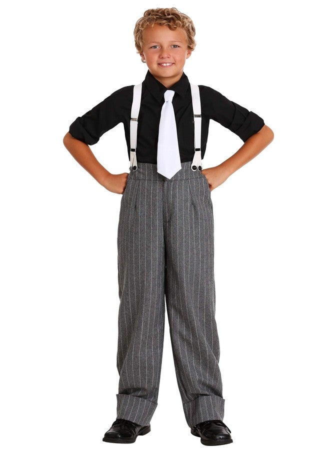 Fun Costumes Kid's Mafia Underboss Costume 1920s Gangster Costume for Boys, Large - Image 2