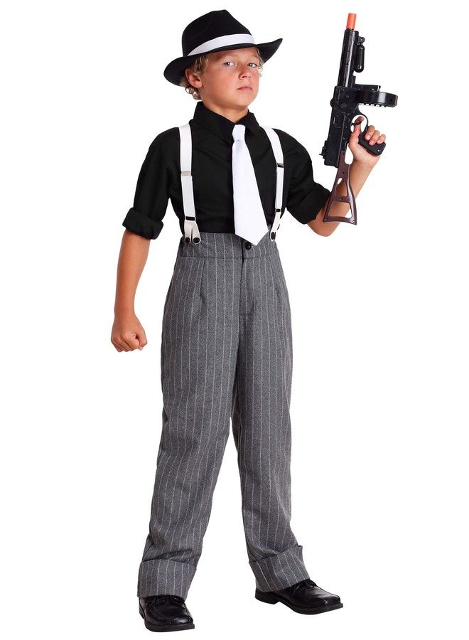 Fun Costumes Kid's Mafia Underboss Costume 1920s Gangster Costume for Boys, Large - Image 3